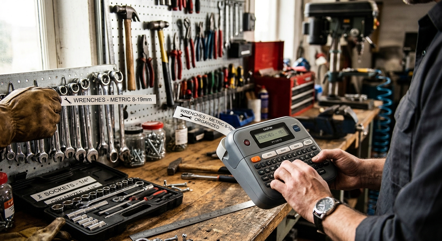 2. Brother PT-D210 Handheld Label Maker