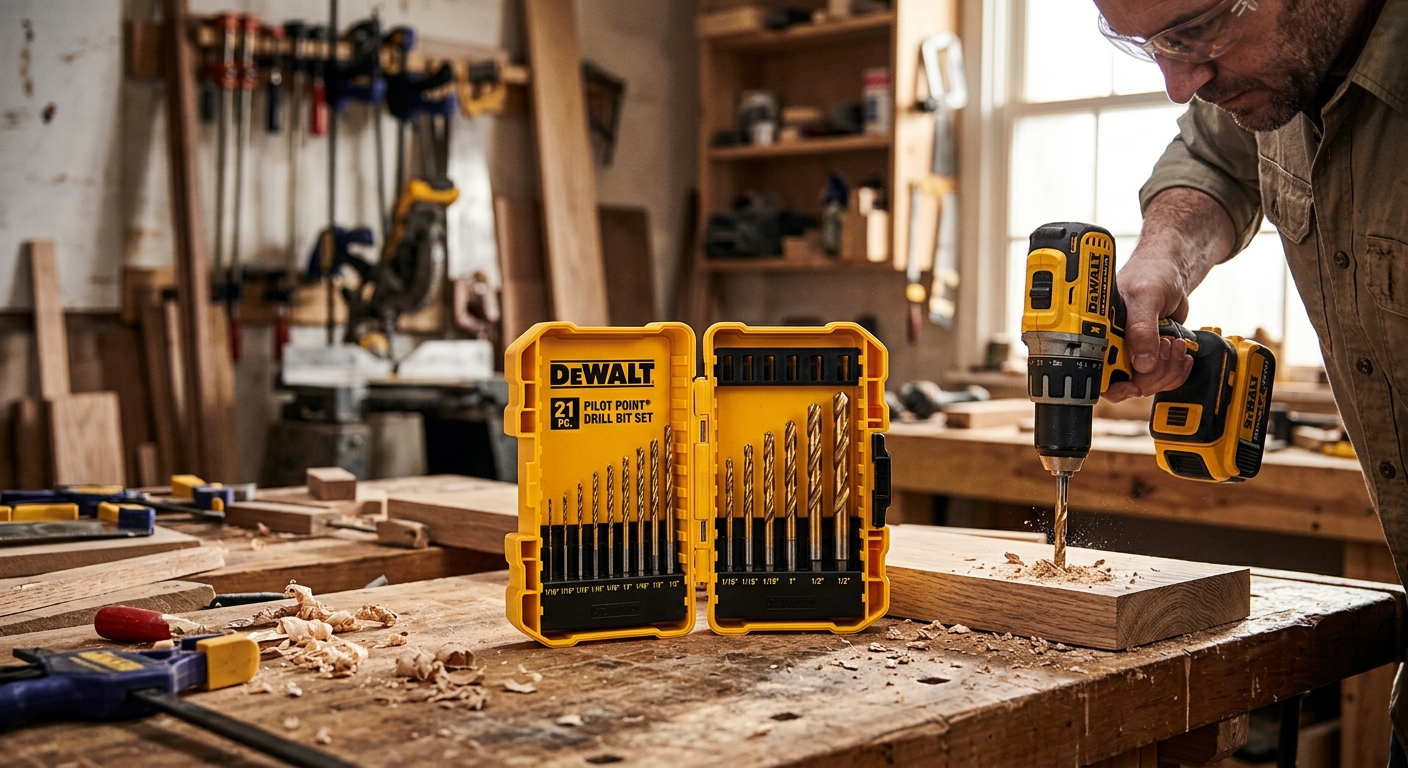 DEWALT Pilot Point Bit Set (21-piece) with Index