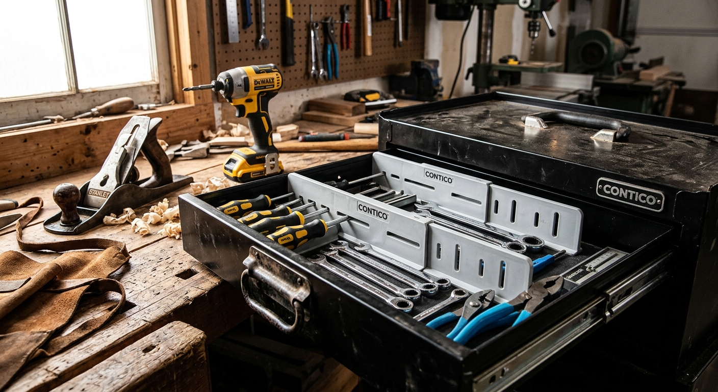 3. Contico Adjustable Drawer Dividers