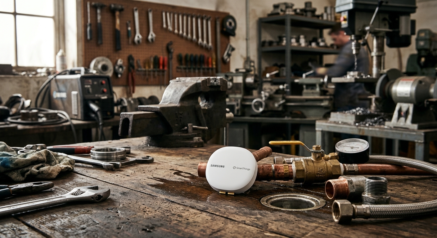 4. Samsung SmartThings Water Leak Sensor