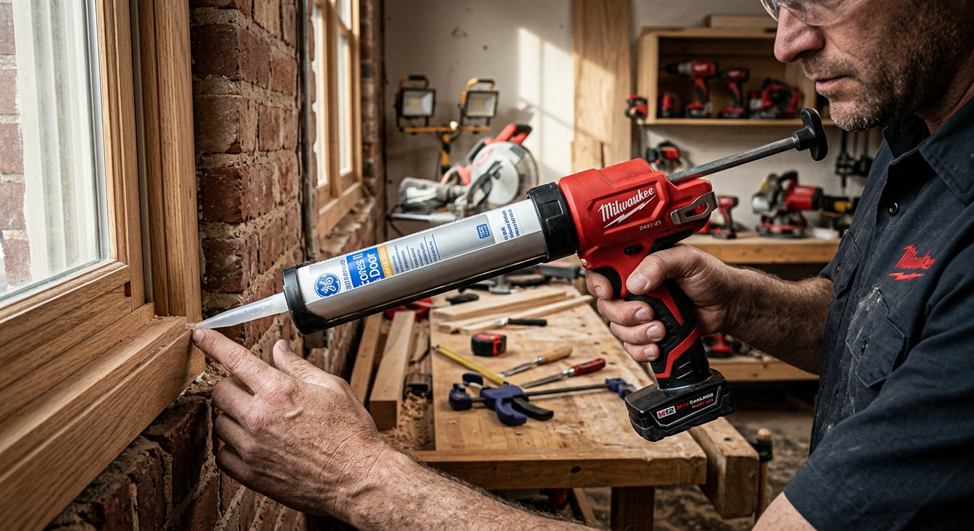 4. Milwaukee 2441-21 M12 Cordless Caulk Gun