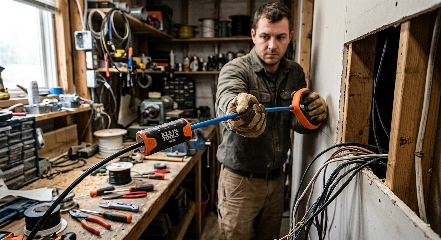 4. Klein Tools 56402 Magnetic Wire Pulling System