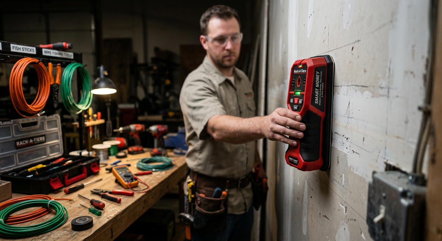 5. Rack-A-Tiers Smart Money Magnetic Stud Finder and Wire Tracer