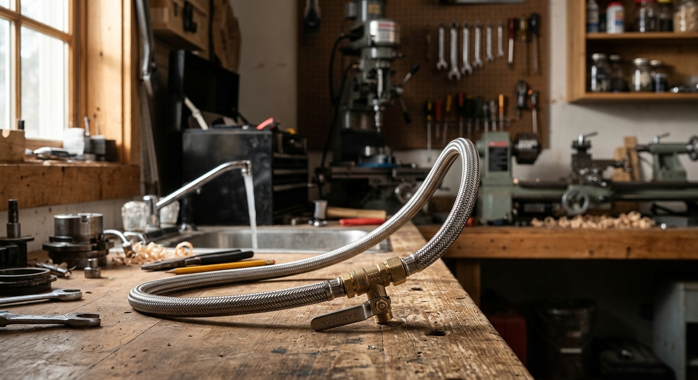 1. Eastman 7234B Braided Stainless Steel Supply Line