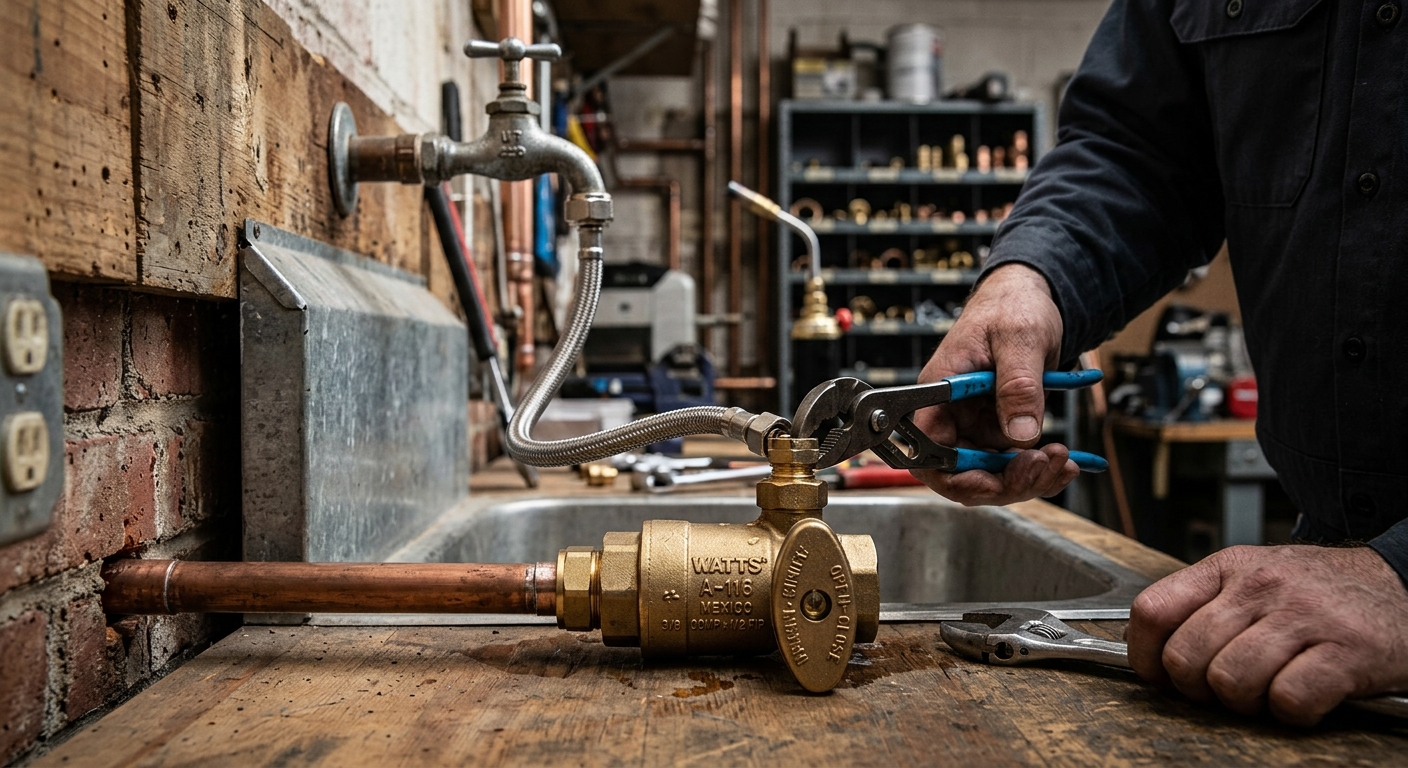 4. Watts Water Technologies A-116 Angle Shut-Off Valve