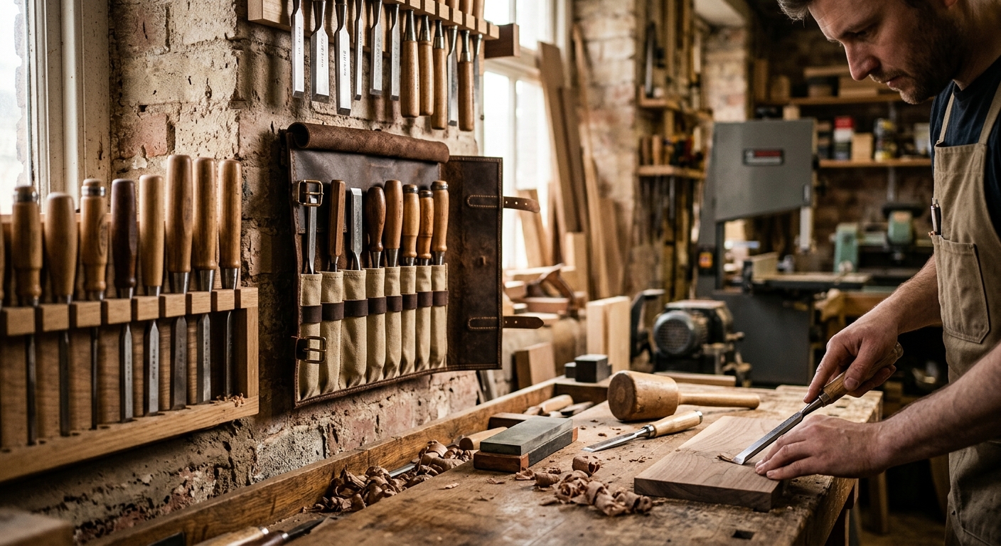 Wall-Mounted Chisel Racks