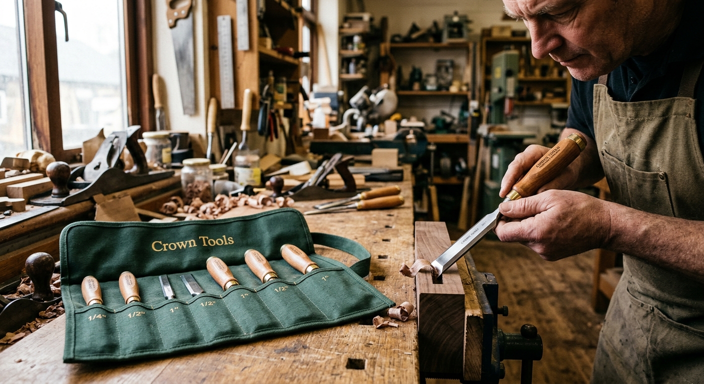 3. Crown Tools Chisel and Tool Roll