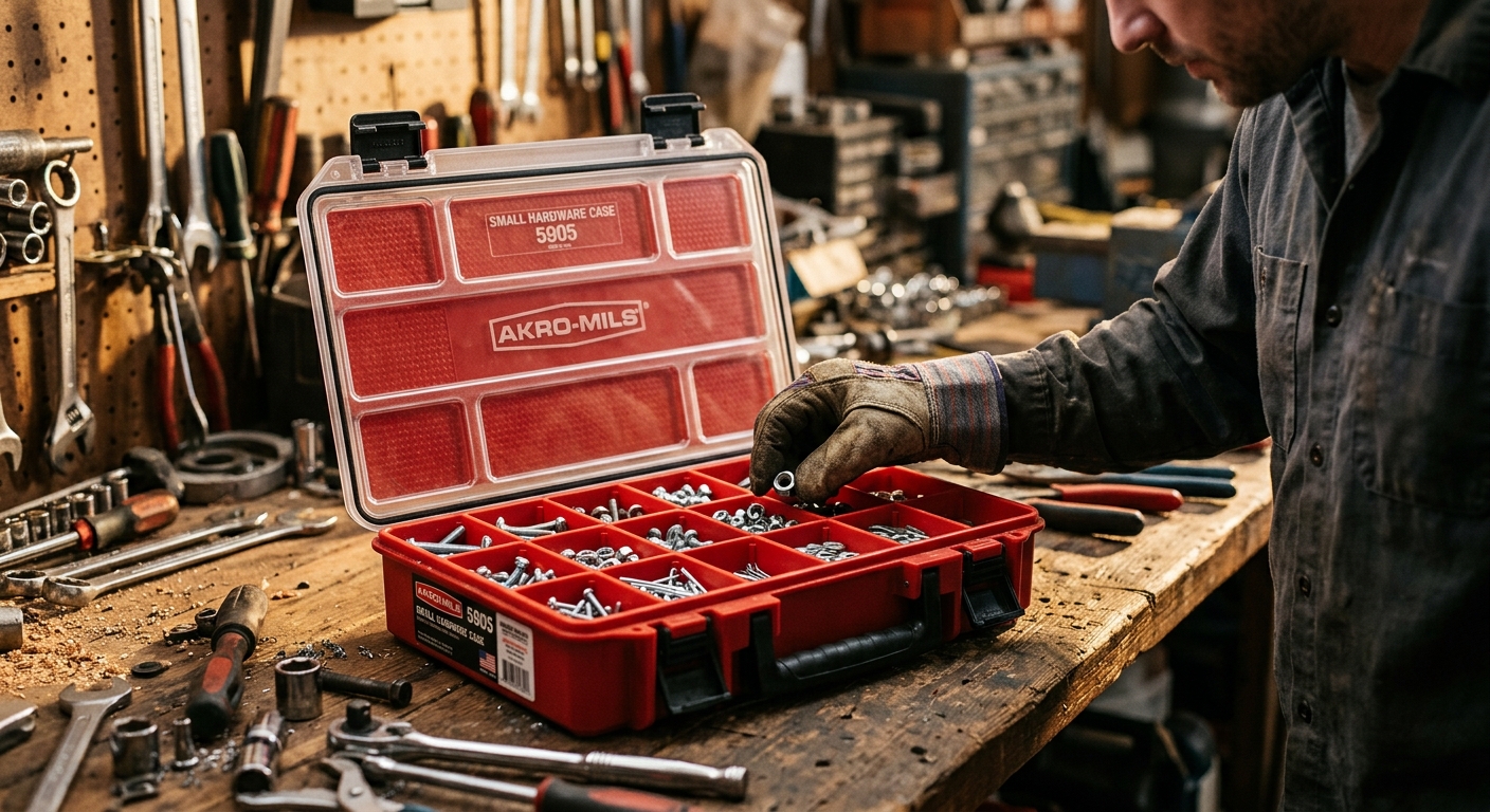 3. Akro-Mils 5905 Small Hardware Case