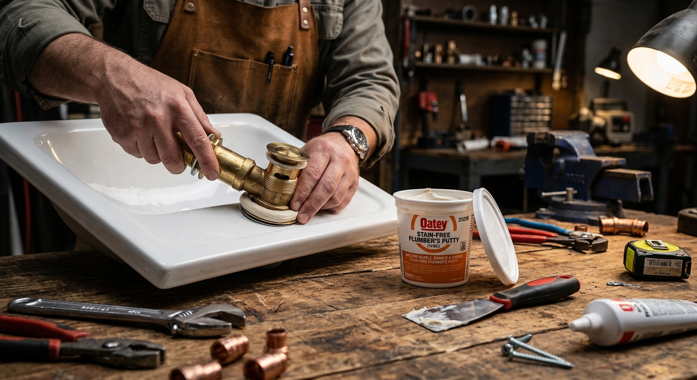 Oatey 31230 Stain-Free Plumber’s Putty