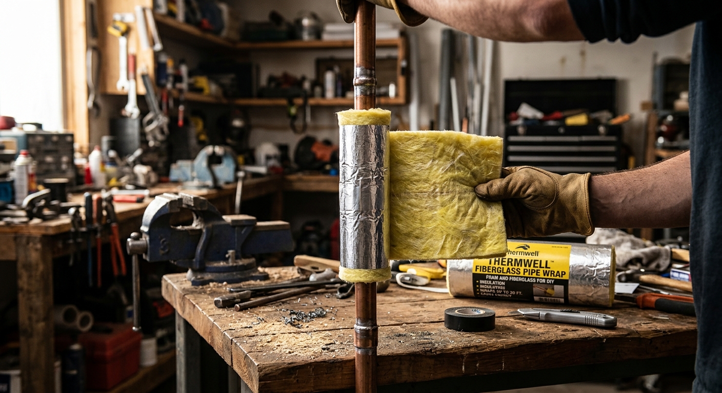 Thermwell Fiberglass Pipe Wrap