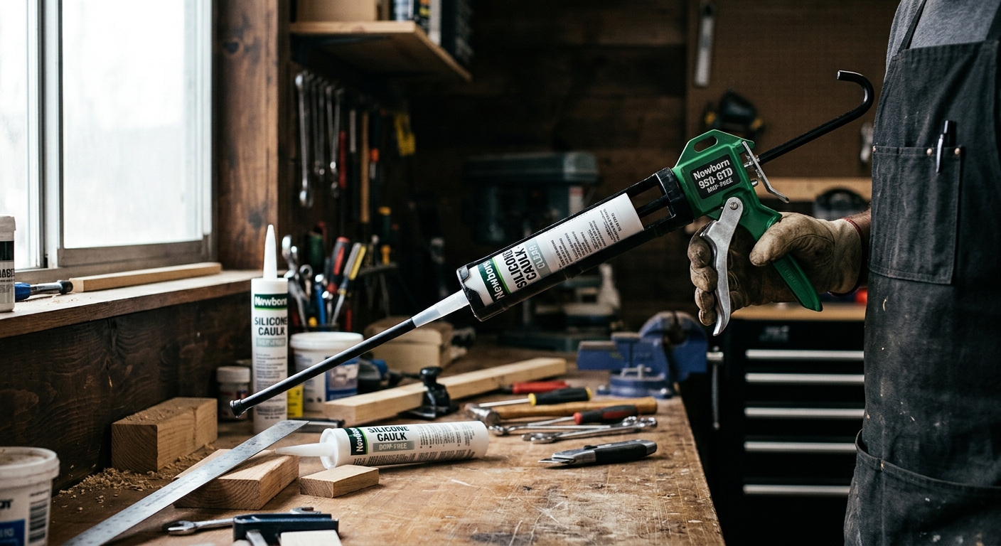 Newborn 930-GTD Drip-Free Smooth Rod Caulk Gun
