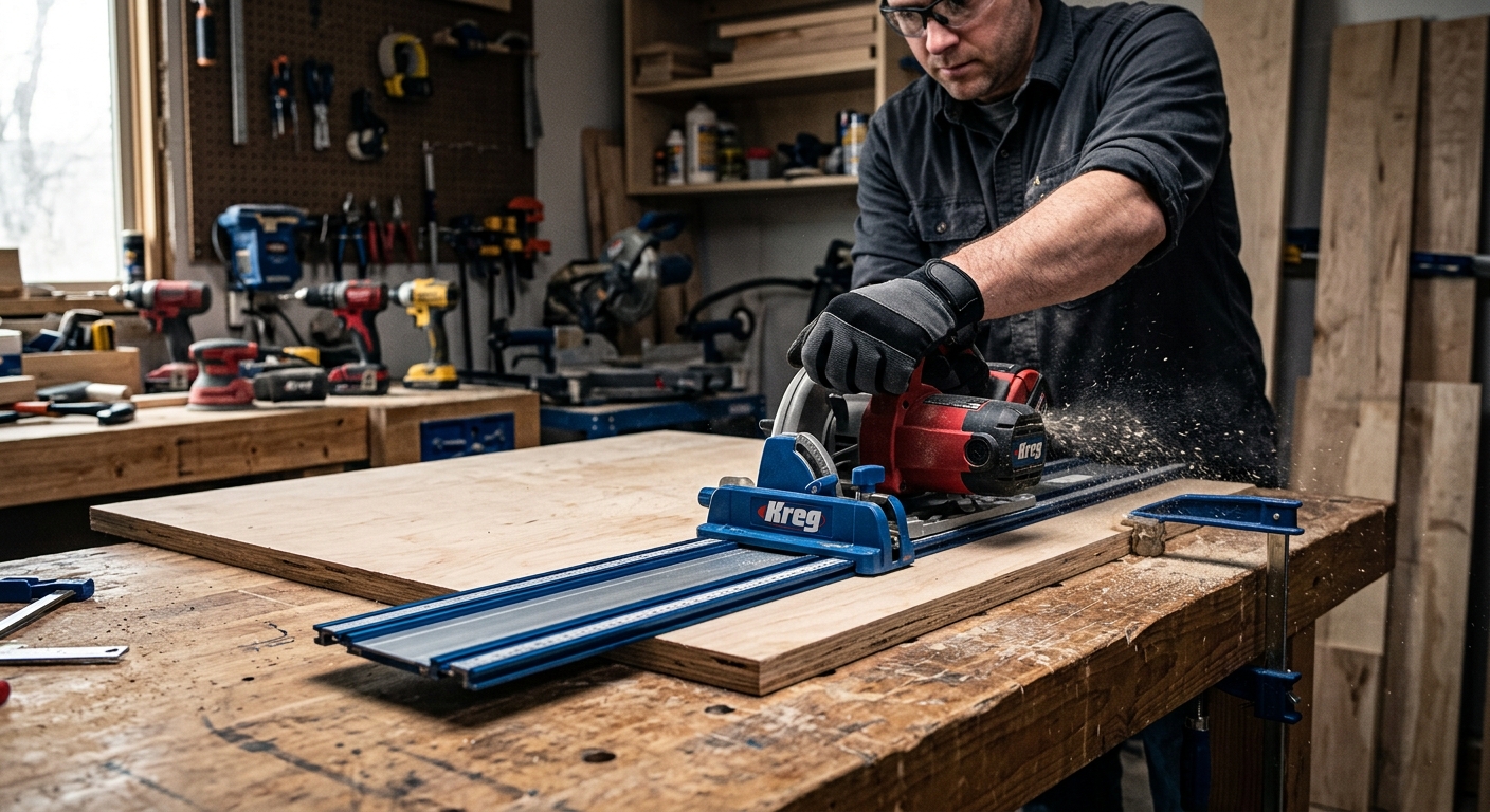 4. Kreg ACS200 Accu-Cut  –  Best Budget Track Saw Alternative