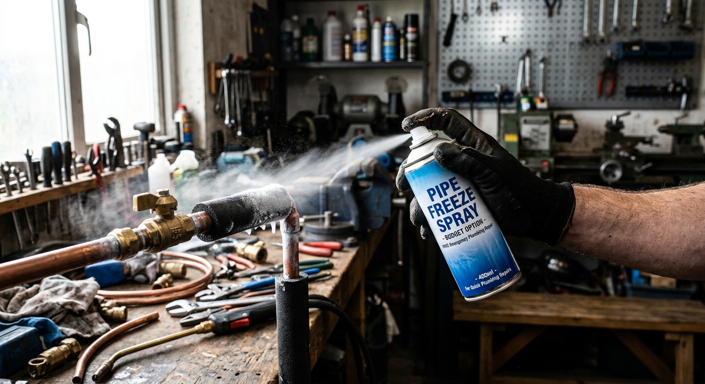 HVAC Pipe Freeze Spray Kit (Budget Option)