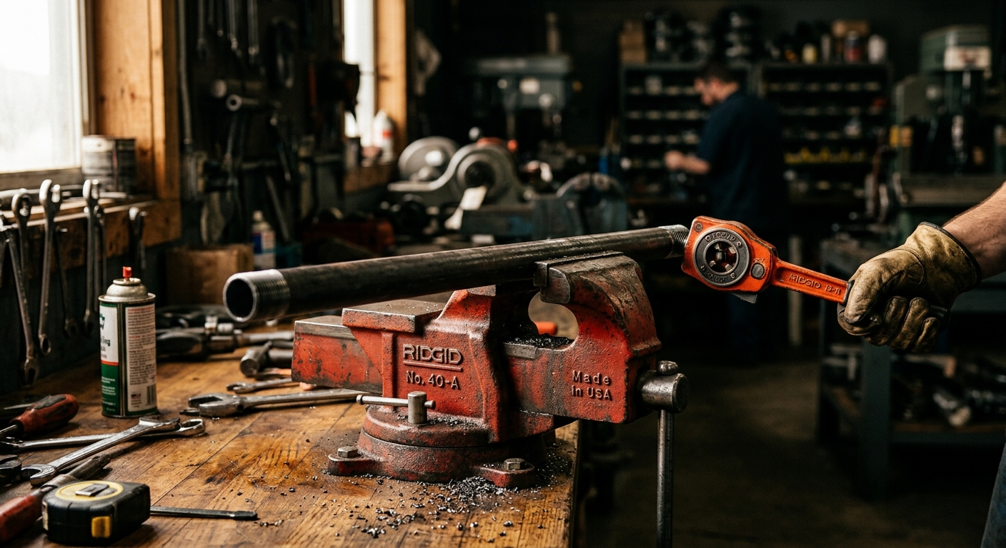Ridgid 40A Pipe Vise (essential companion)