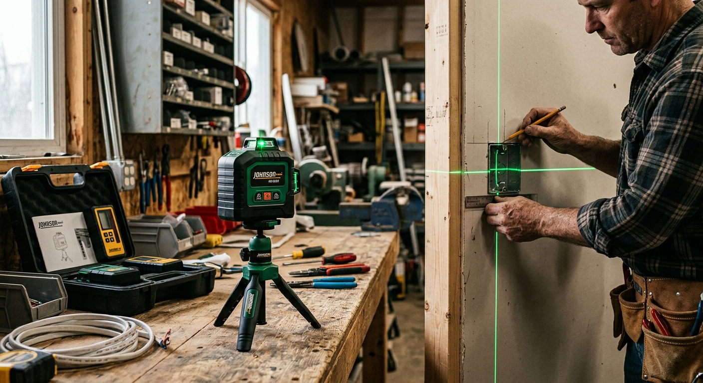 Johnson Level 40-6609 Laser Level Kit with Detector