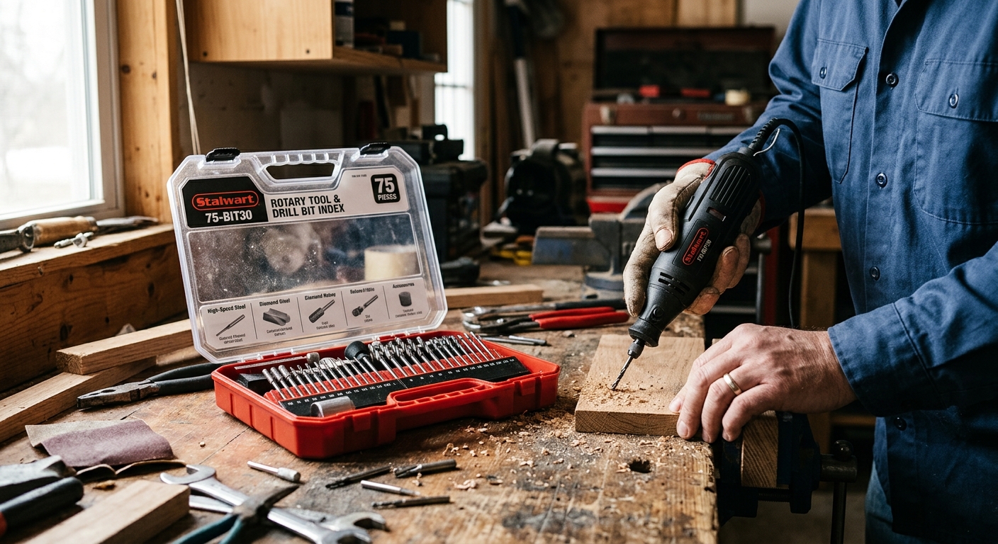 Stalwart 75-BIT30 Rotary Tool and Drill Bit Index
