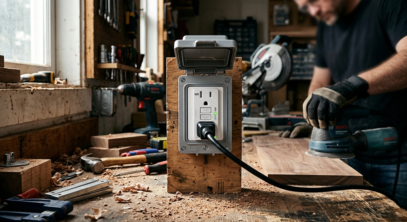Leviton GFNT1-W Self-Test GFCI Outlet