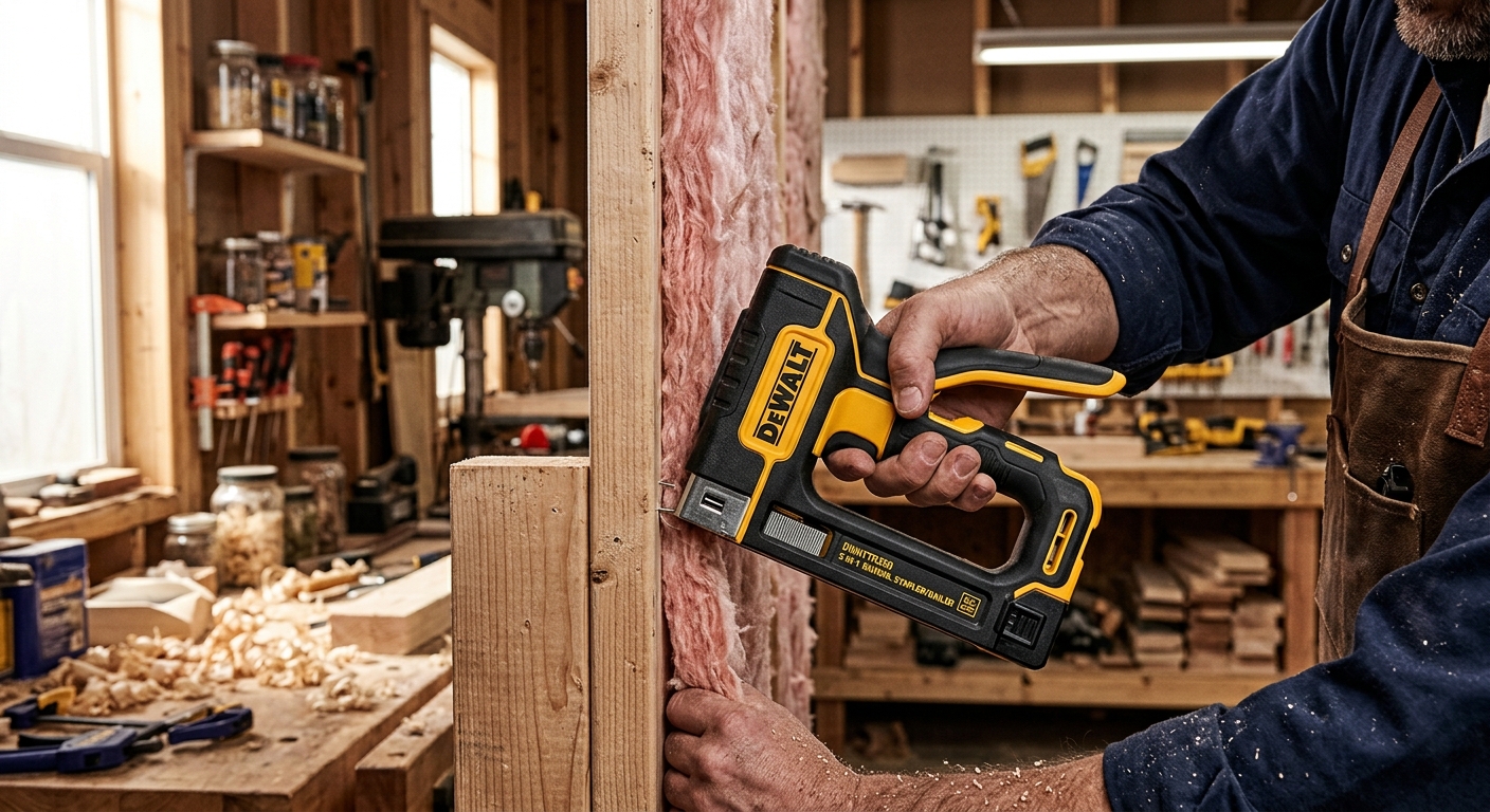 2. DEWALT DWHTTR350  –  Best Manual Stapler Hybrid