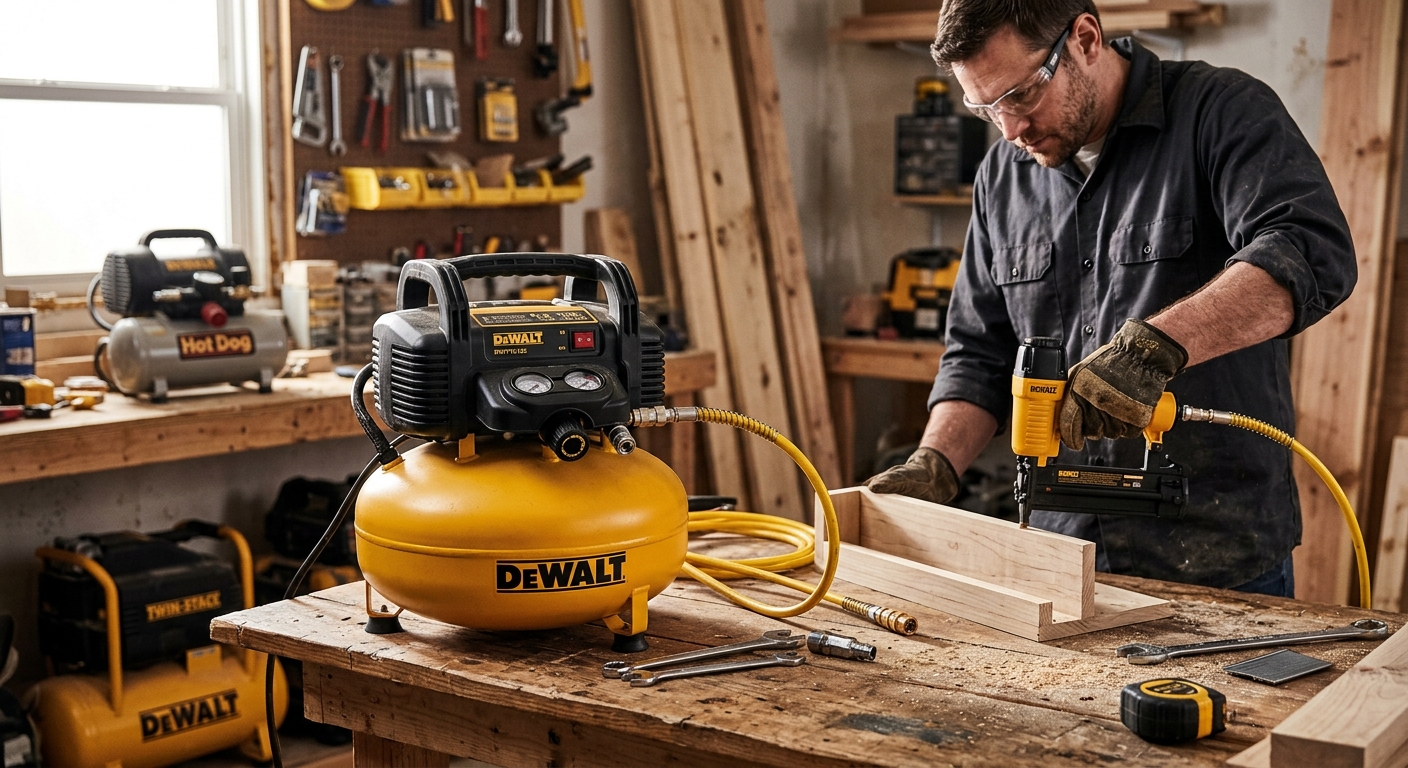 1. DeWalt DWFP55126  –  Best Pancake Compressor