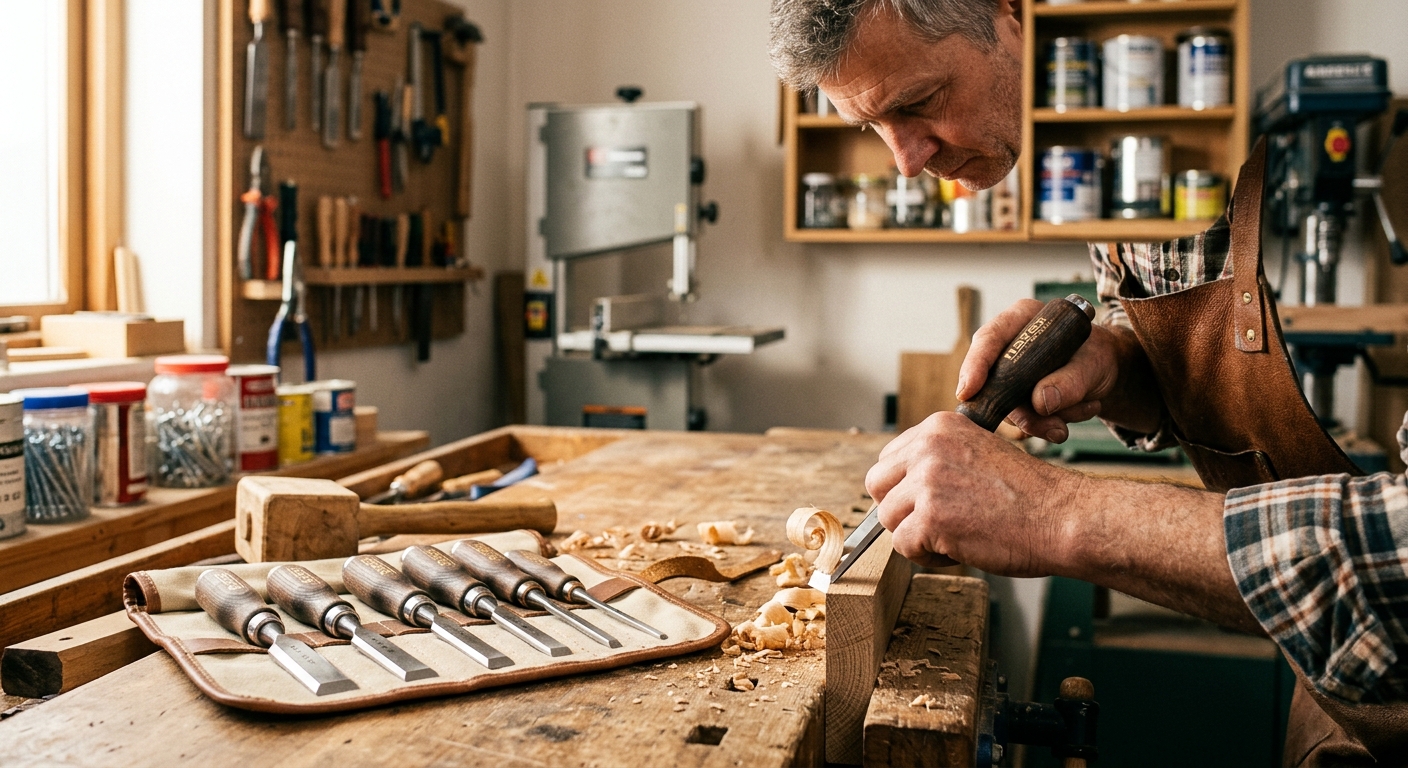1. Narex 8112 Set  –  Best Value Beginner Chisel Set