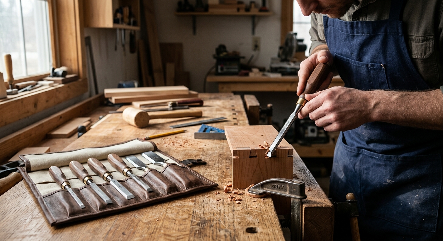 5. Woodcraft Dovetail Chisel Set  –  Best Specialty Beginner Set