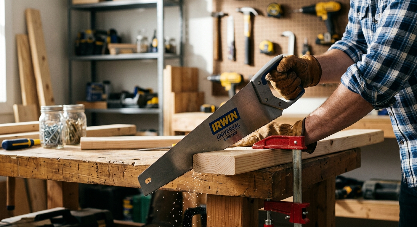 2. Irwin Tools Universal Hand Saw  –  Best Budget Option