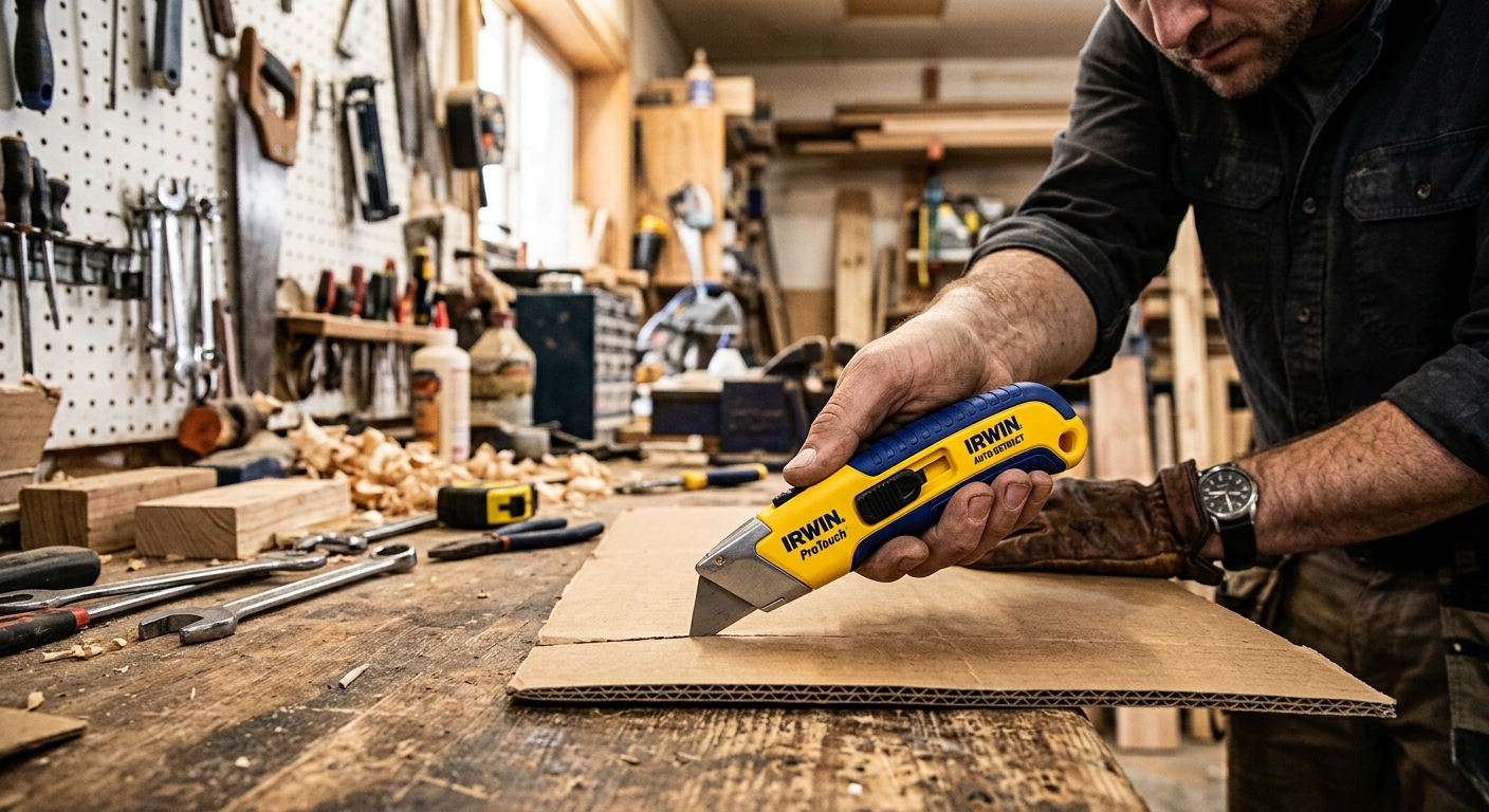 4. Irwin ProTouch Auto-Retract  –  Best Auto-Retract Knife