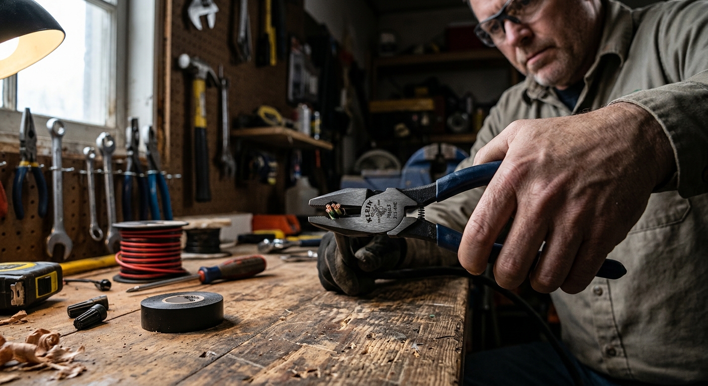 2. Klein 213-9NE  –  Best Lineman’s Pliers