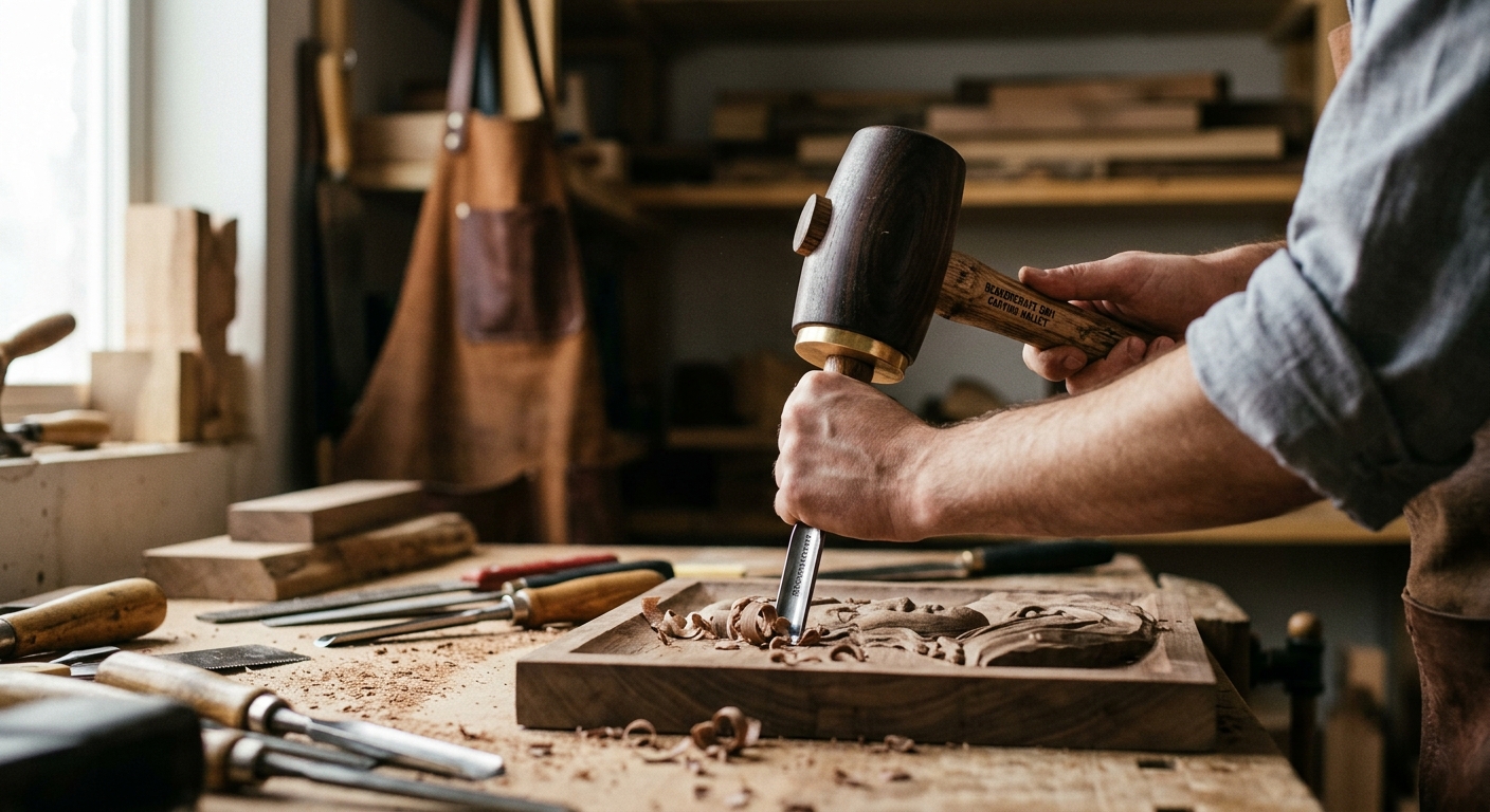 5. BeaverCraft SM1 Carving Mallet  –  Best Carver’s Mallet