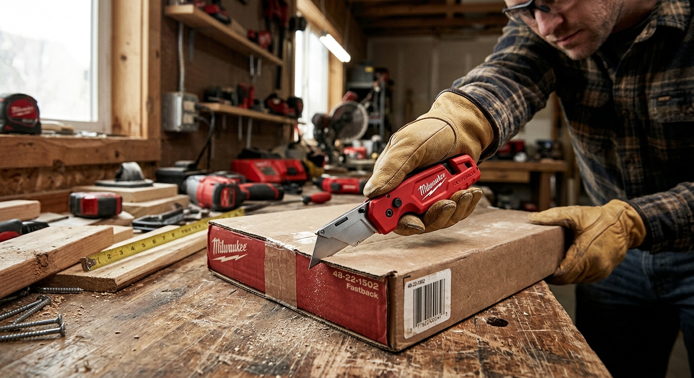 Milwaukee 48-22-1502 Fastback  –  Best Overall Utility Knife