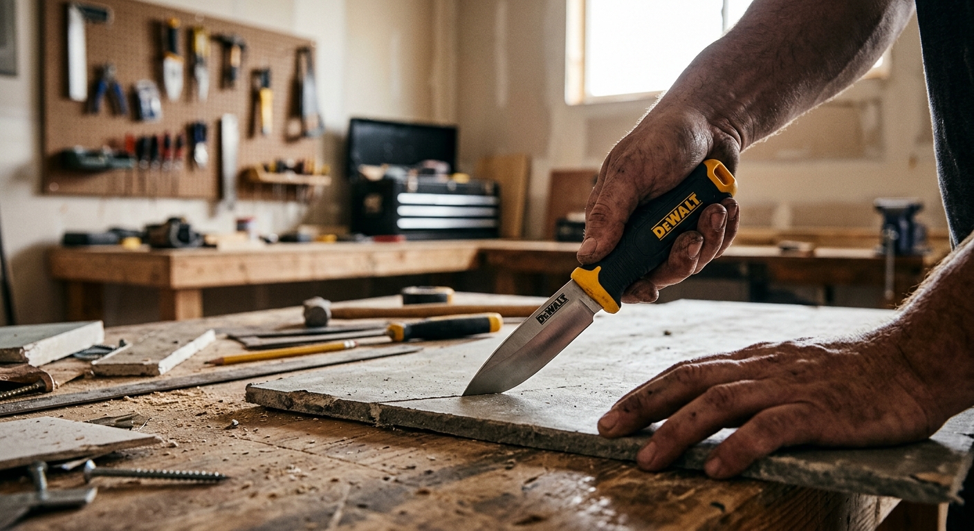 DeWalt DWHT10046 Fixed-Blade Knife  –  Best Job Site Fixed Blade