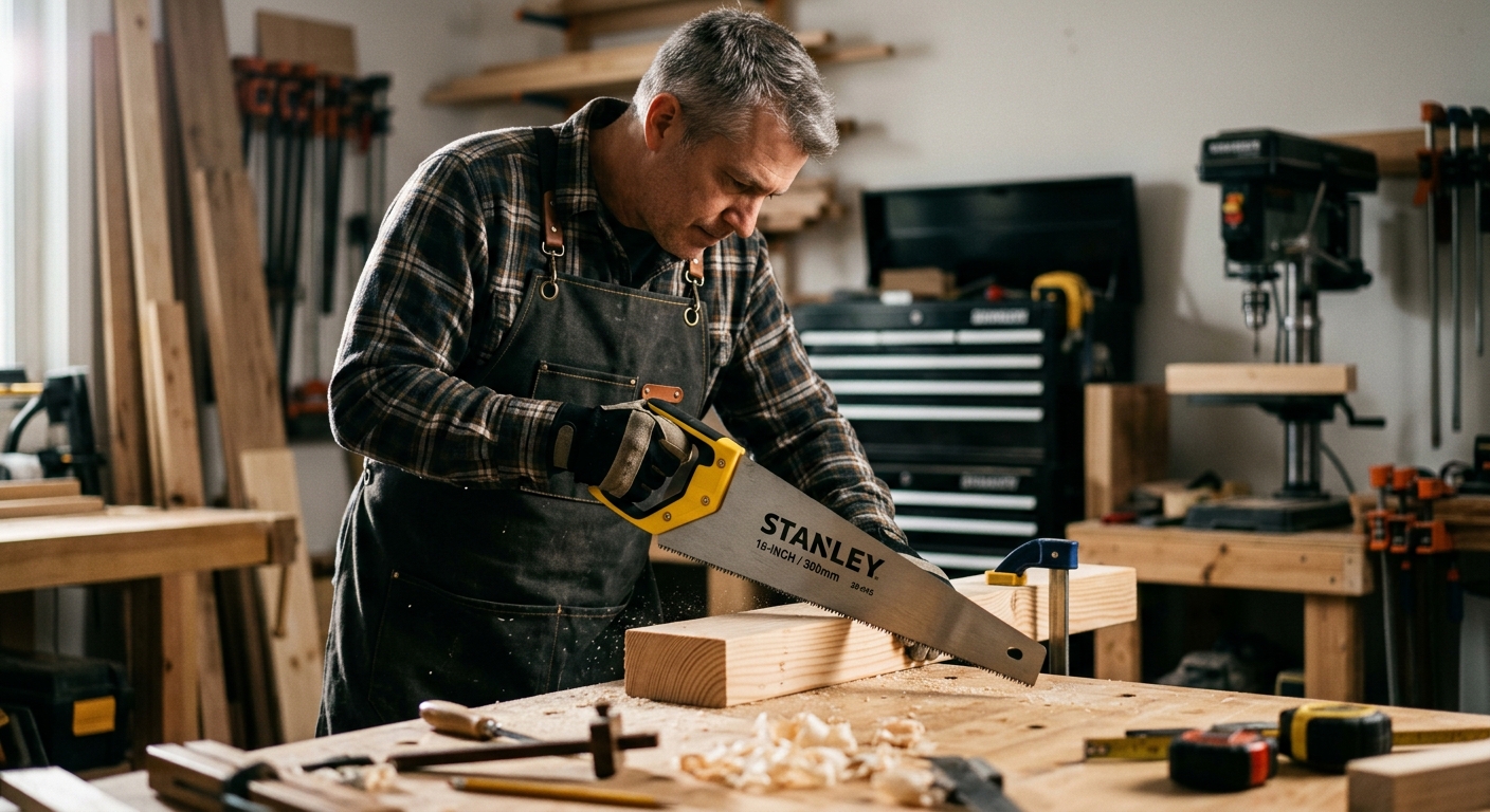 Stanley 20-045 15-Inch Hand Saw  –  Best Overall Panel Saw