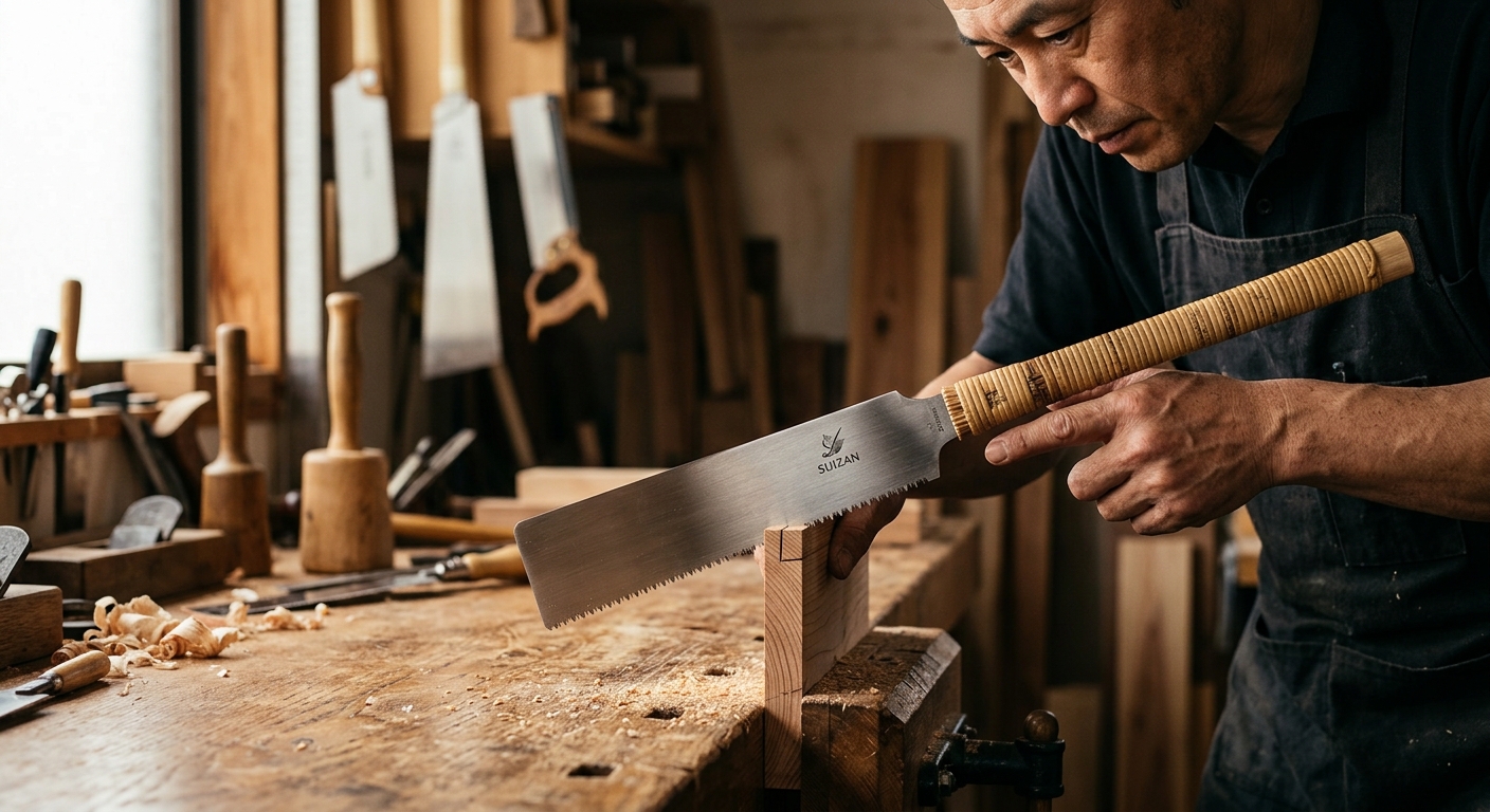 Suizan Japanese Pull Saw  –  Best for Fine Cuts