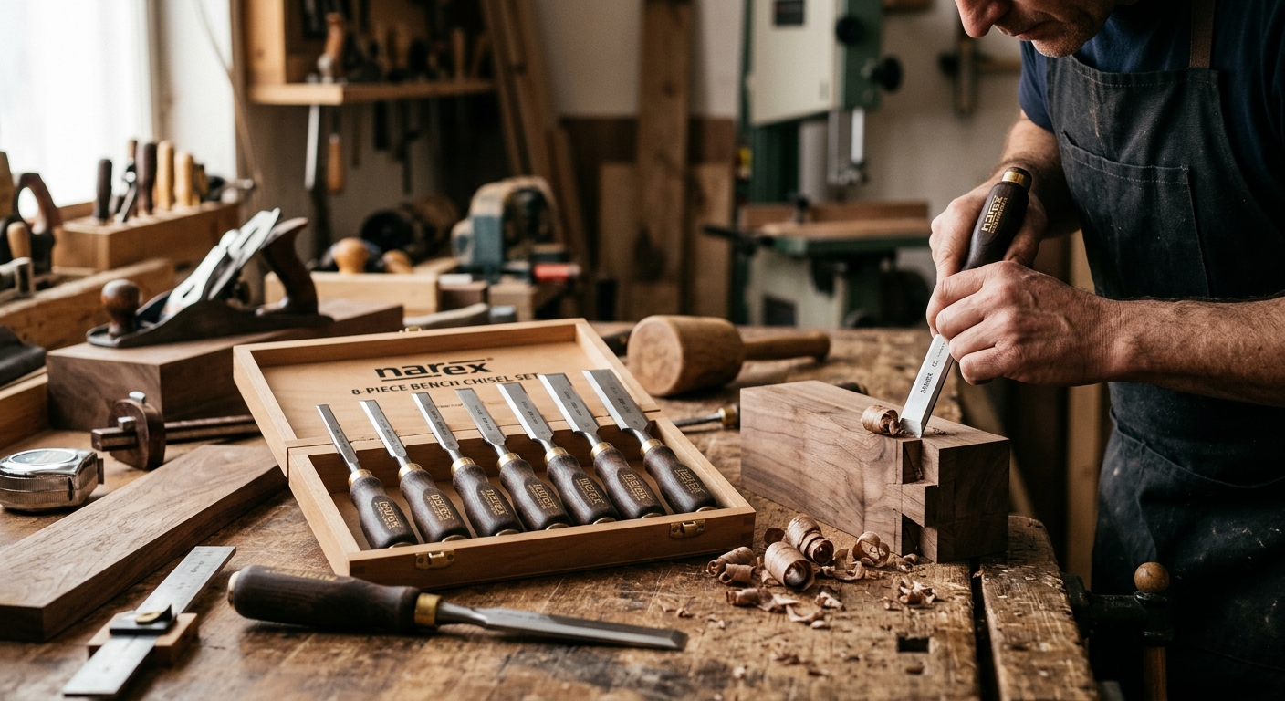 Narex 8-Piece Bench Chisel Set  –  Best Overall