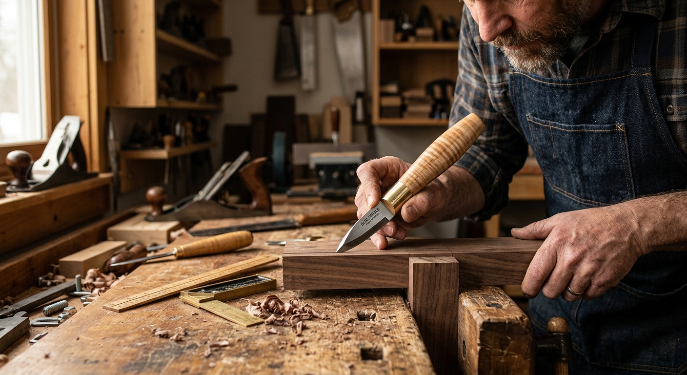 Blue Spruce Marking Knife  –  Best Marking Knife