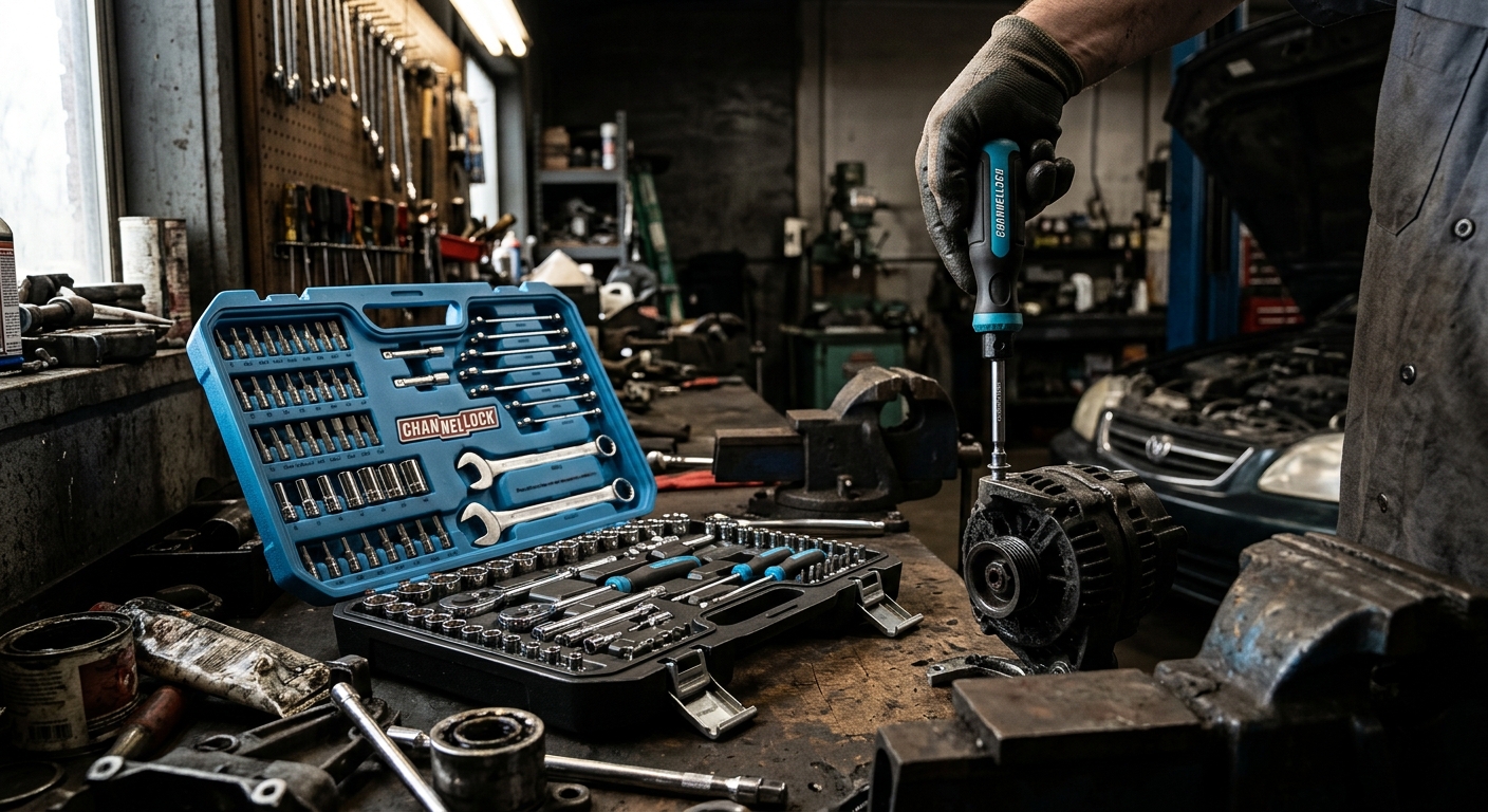 Channellock 180-Piece Mechanic’s Tool Set  –  Best Ratcheting