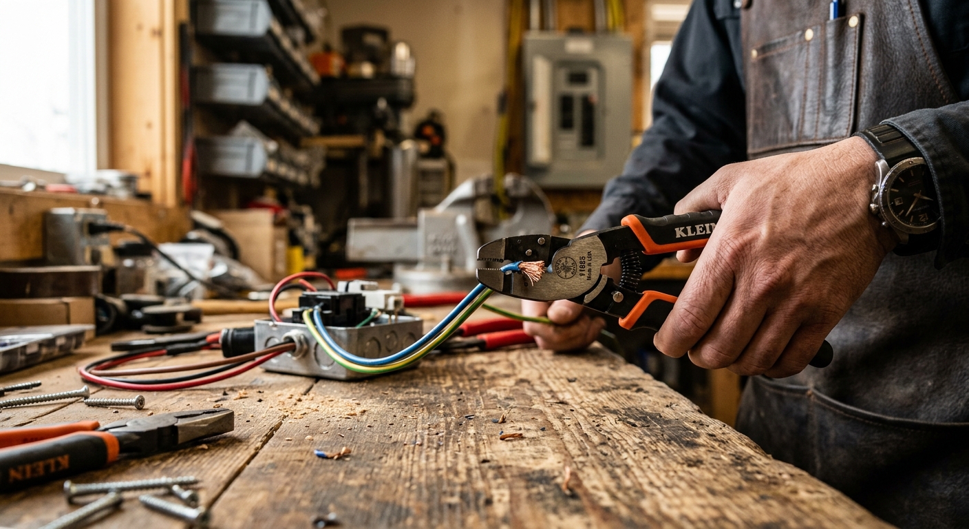 Klein Tools 11055 Self-Adjusting Wire Stripper  –  Best Overall
