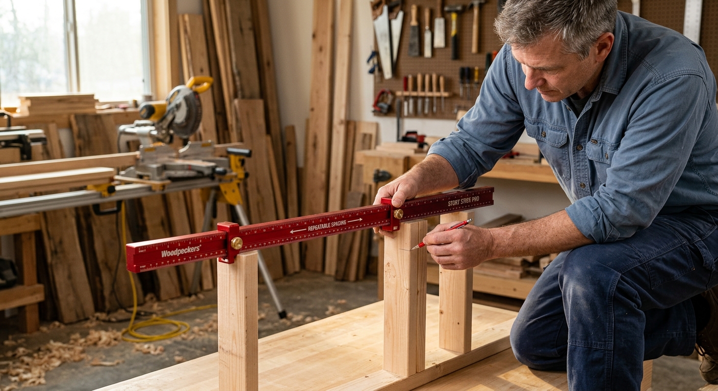 Woodpecker Story Stick  –  Best for Repeatable Spacing