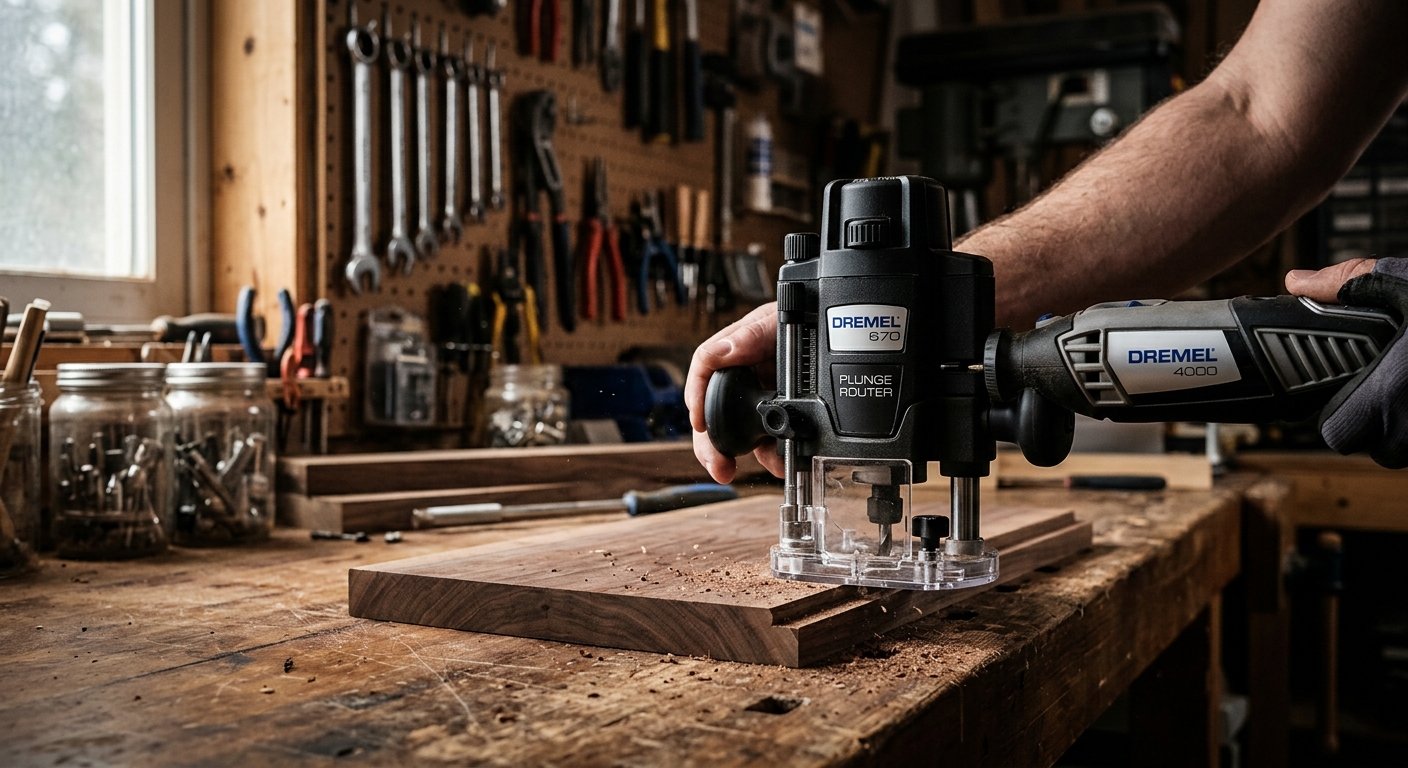 Dremel 670 Plunge Router  –  Best Rotary Tool Attachment