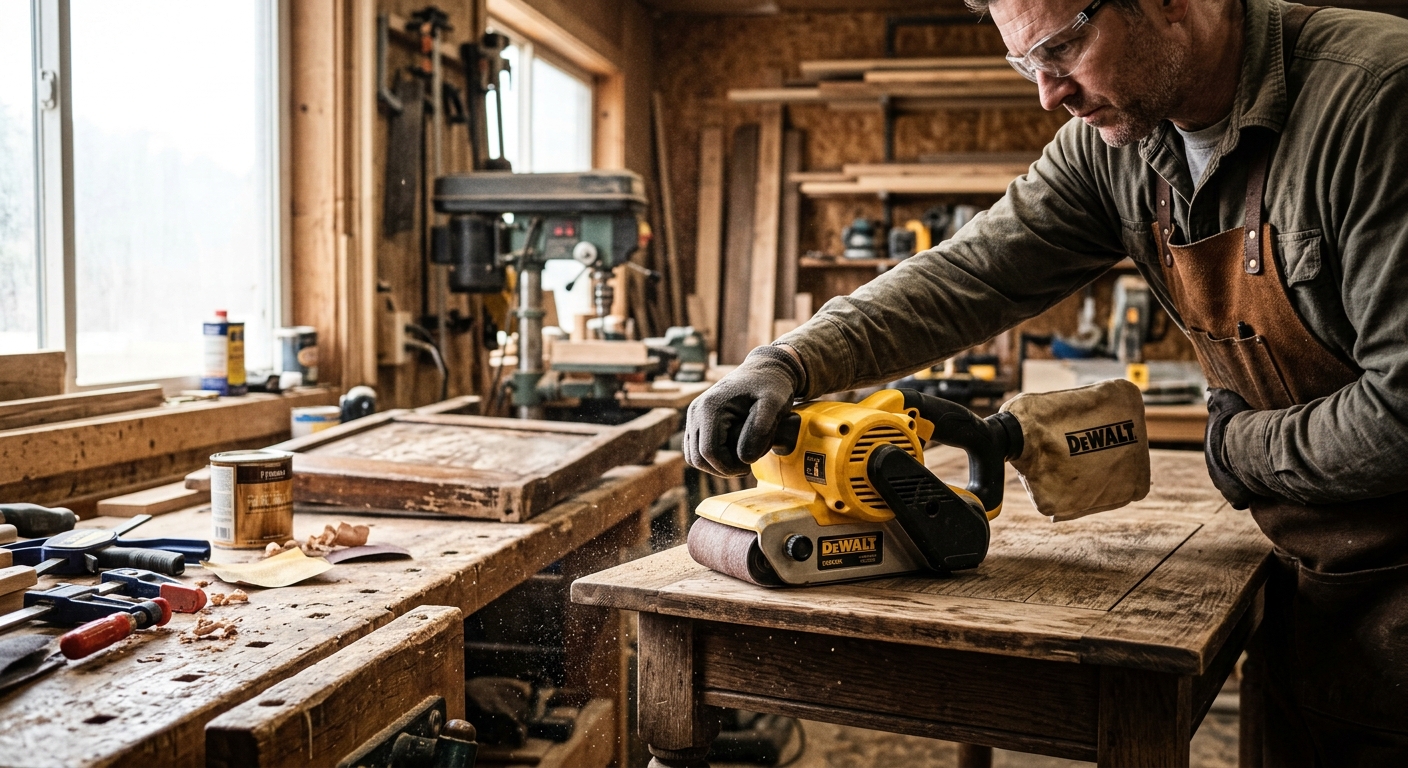 1. DeWalt D26453K  –  Best Overall Belt Sander