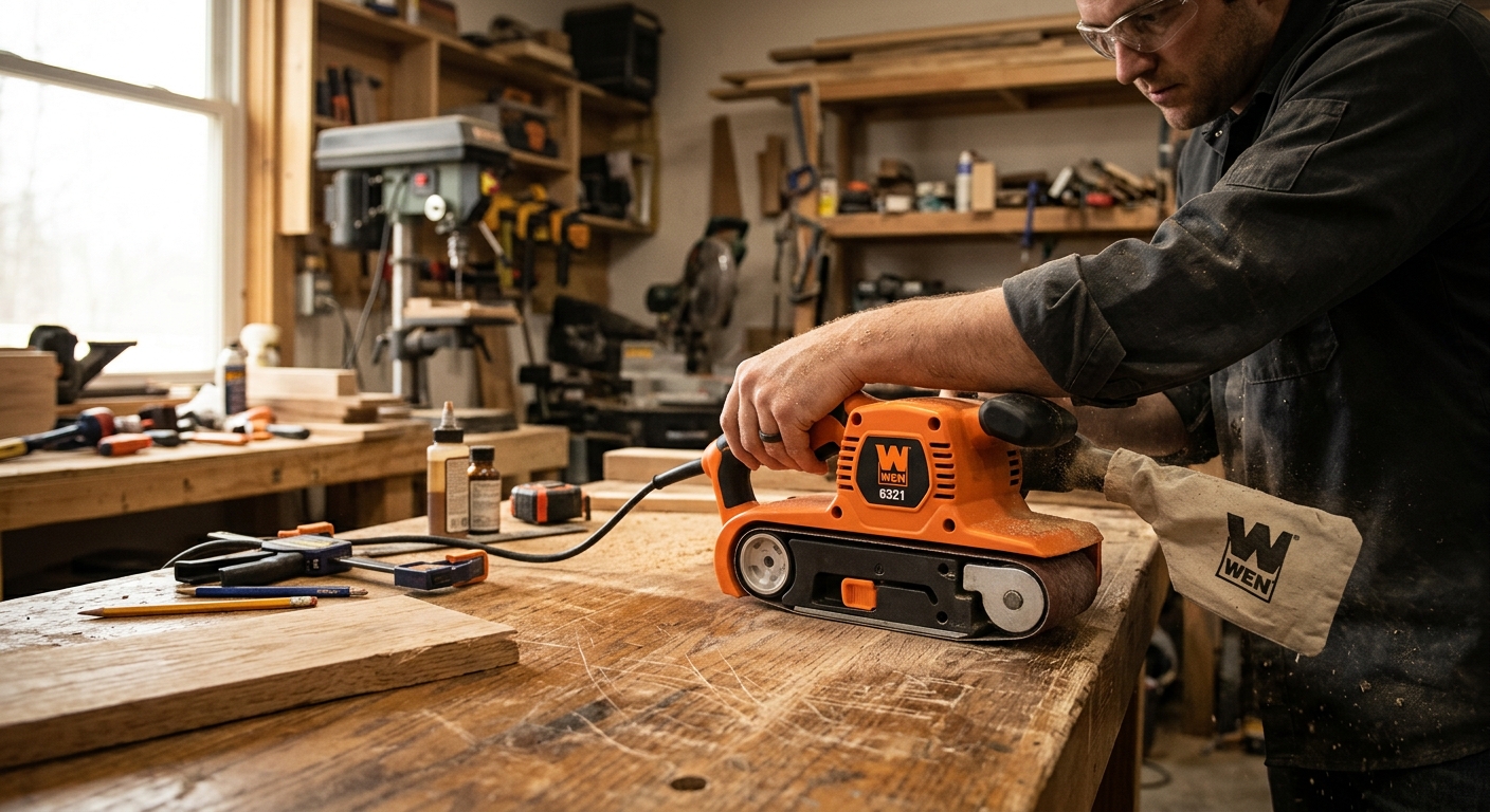3. WEN 6321  –  Best Budget Belt Sander