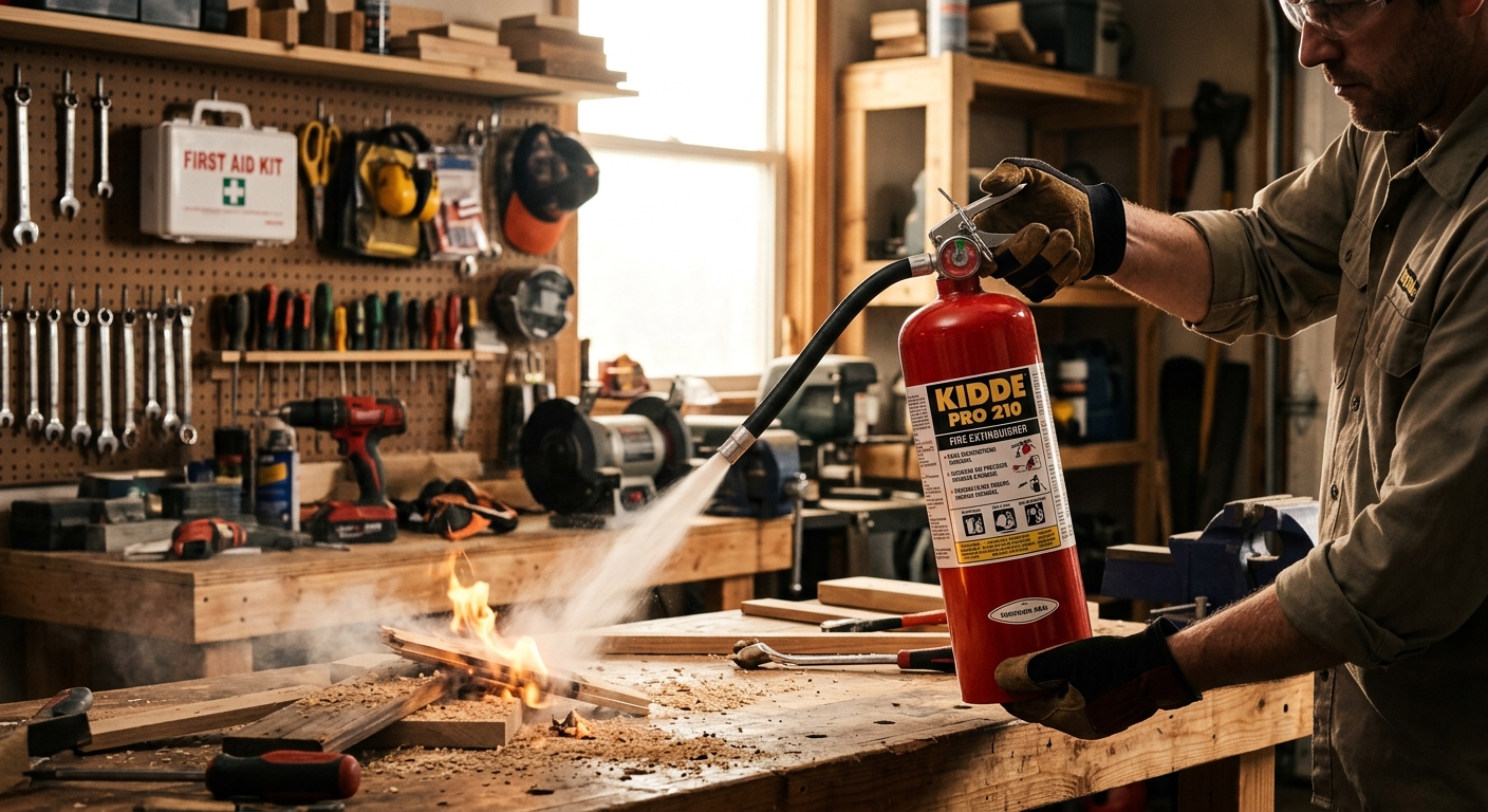 Kidde Pro 210 Fire Extinguisher  –  Best Workshop Fire Extinguisher