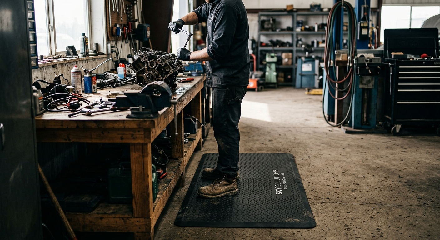 Sky Solutions Anti-Fatigue Mat Comfort Cushion  –  Best for Concrete Garage