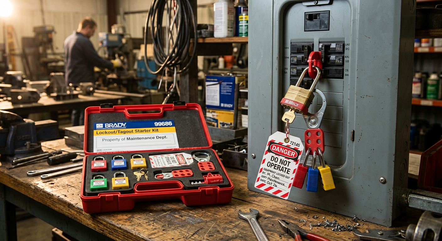 Brady 99686 Lockout/Tagout Starter Kit  –  Best Overall